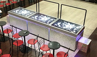 モニター付お立ち台